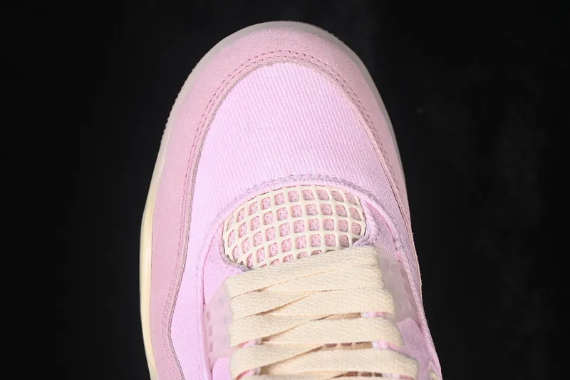 All categories Air Jordan Jordan series basketball shoes Air Jordan 4 TK version Air Jordan 4 Retro "Iced Carmine" AJ4 Jordan 4 denim ice plum powder replica basketball shoes IB6716-600